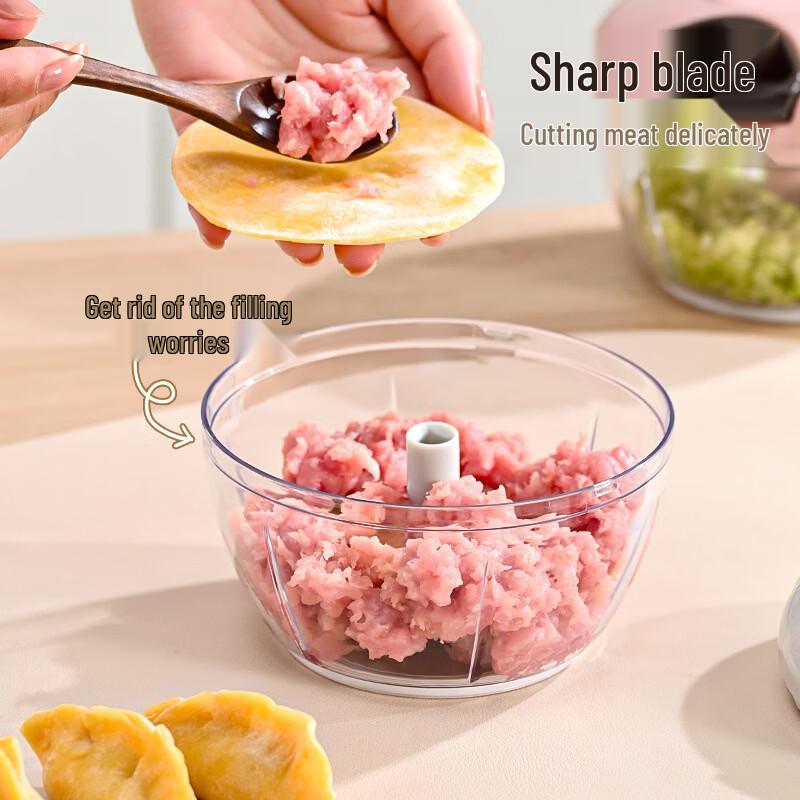 LISM Manual Garlic Chopper & Mini Food Processor