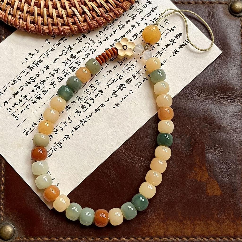 Rock Sugar Pear Bodhi Phone Lanyard & Keychain Pendant
