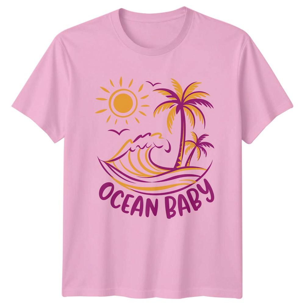 Ocean Baby Beach Travel Unisexs TShirt Unisexs Graphic Tee Unisex Top