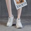 Inner height increase autumn and winter new breathable dad shoes platform mesh small dirty shoes sports and leisure shoes