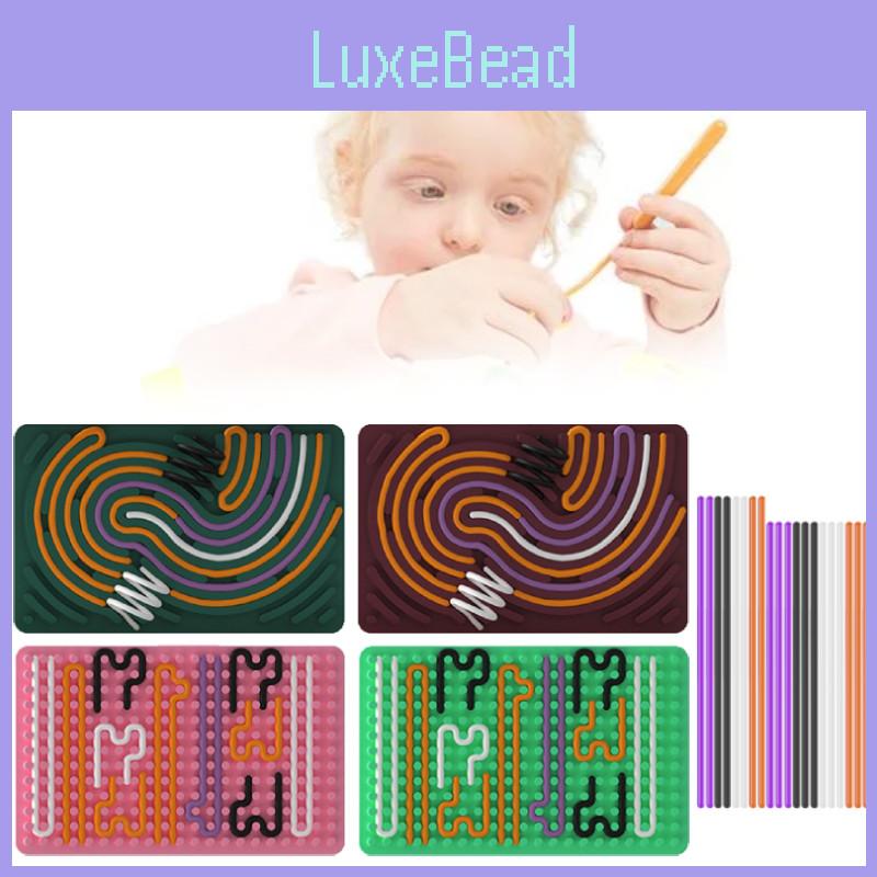 Square Activity Sensory Board Silica Gel Decompression Puzzle Toy Fun Children