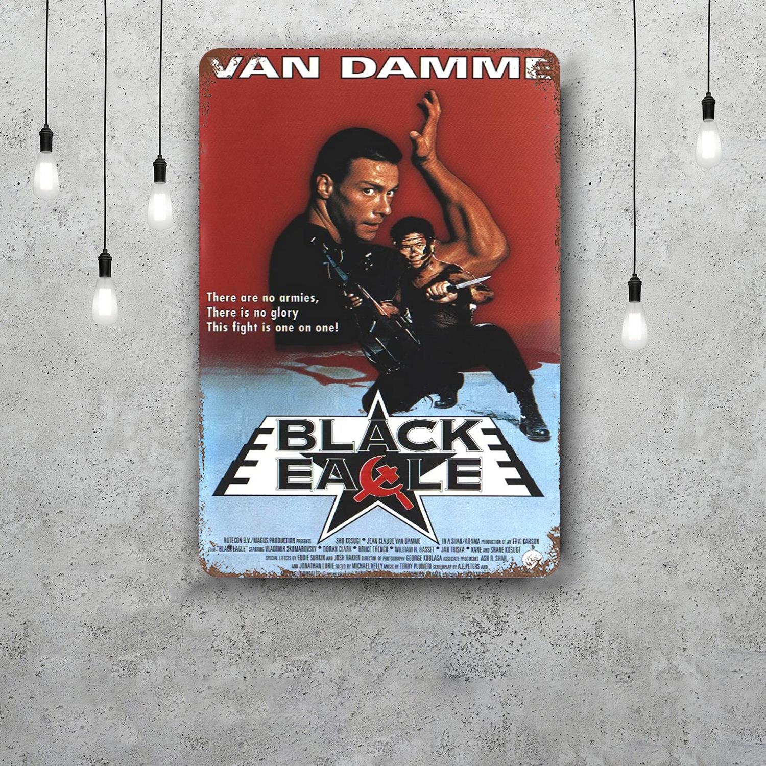 

JeanClaude Van Damme Retro Vintage Tin Sign Poster Decorative Plaque Metal Plate Wall Decor 20x30cm（7.8x11.8inch）