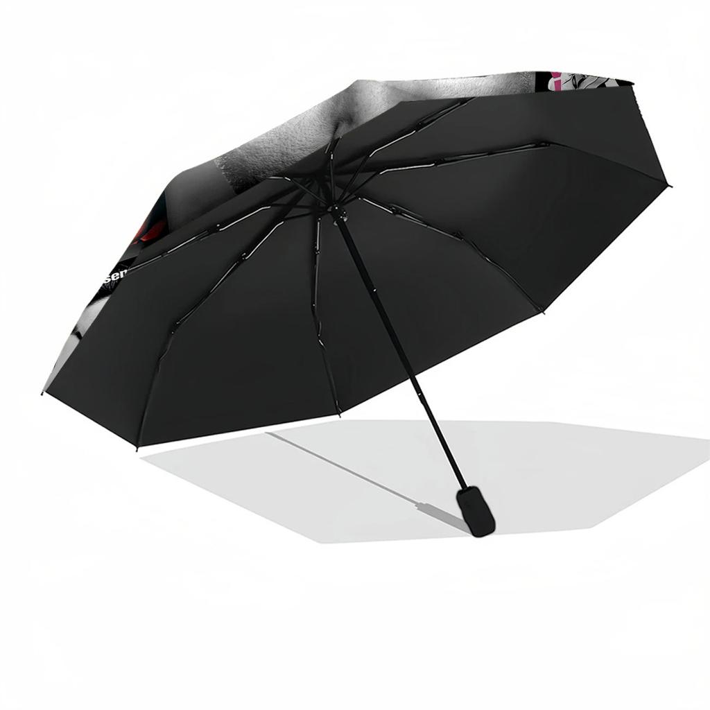 Elvis Customized Name Umbrella Automatic Umbrella with 8-Rib Foldable Design Perfect for Outdoor Adventures Fashionable Accessory Gift for Festivals