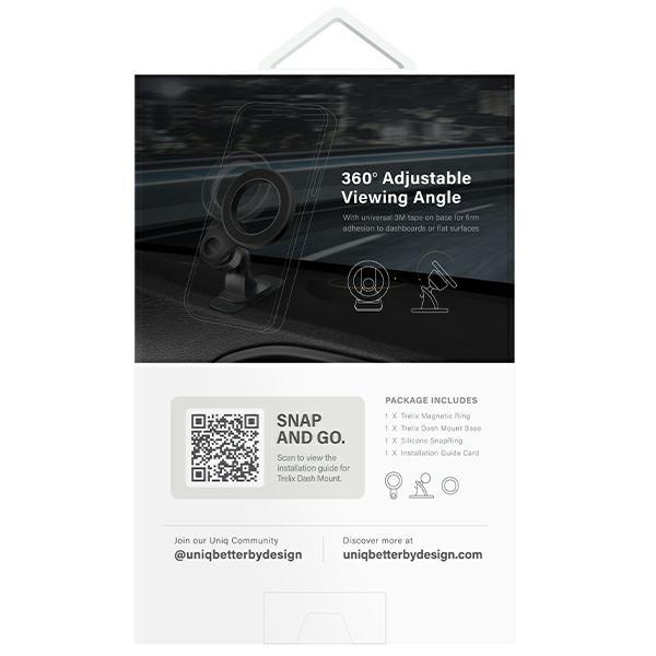 Uniq Magnetyczny Uchwyt Sam Trelixcar Dash Mount Czarny/Midnight Black