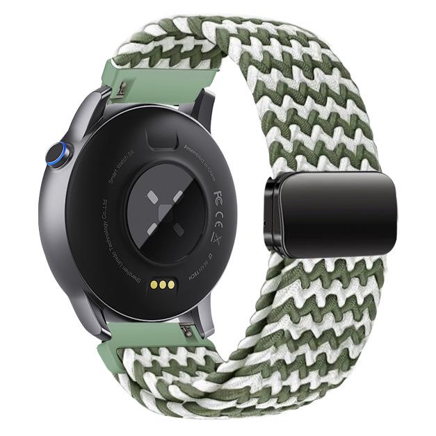 Universal Woven Nylon Magnetic Buckle Watch Band for Huawei/Samsung - 18mm, 20mm, 22mm