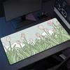 Cute Green Plant Computer Mouse Mat Office Large Gaming Mouse Pad Rubber Mousepad Gamer Locking Edge Desk Mat NonSlip Carpet XL