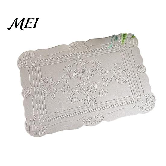 Durable Placemat Placemat, Waterproof Heat Resistant Dinner Table Mats, Non-Slip Embossed Decorative Kitchen for Dining Proof Mat