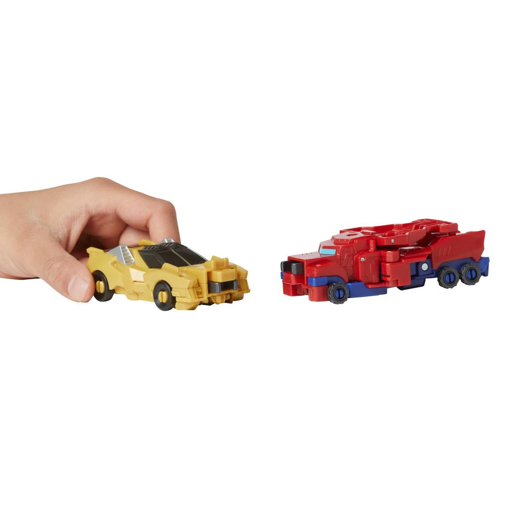 Transformers Crash Combine Transforming Bumblebee and Optimus Prime Action Robot Toys for Kids Ages 6 and Up & Heroes, 3.75-Inch Figures, (Amazon