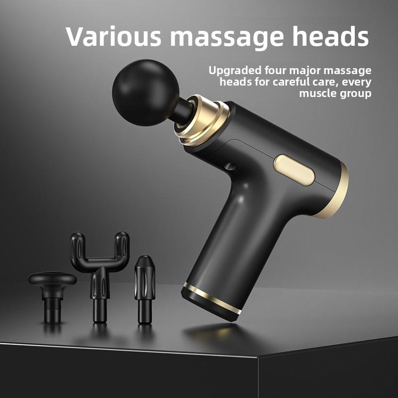 Mini Fascia Grab, Muscle Massager Fitness Vibration Fascia Instrument Portable USB Charging 6-speed Massage Gun