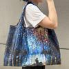 Borsa Tote da Viaggio Pieghevole Ecologica con Cartoni Animati - Borsa da Shopping a Spalla Singola di Grande Capacità per Donne