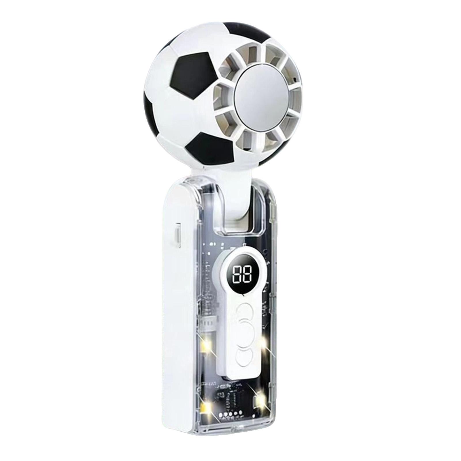 

Portable Handheld Fan, USB Rechargeable Small Electric Fan, Digital Display, Five-speed Foldable Fan, Outdoor Fan, Suitable For Students, Dorm One Size білий
