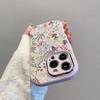 Creative flowers apply to Apple 17promax fine hole fat mobile phone case iPhone new models