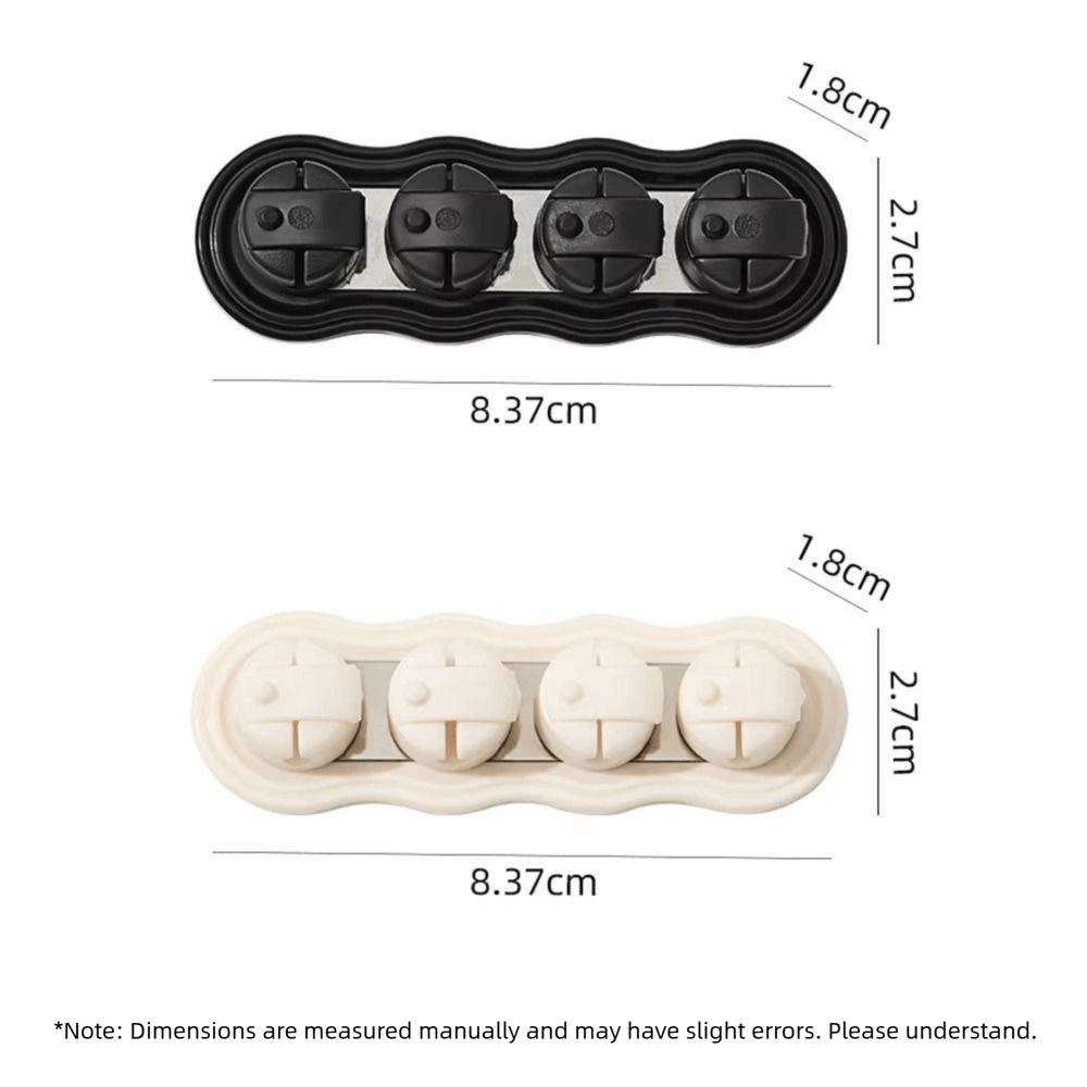 Reserved Wire Slots Multi Cord Holder Charging Cable Fixed Storage Buckle Home Office Use