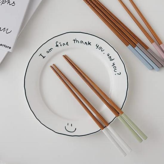 319482 Set of Made in Japan Dishwasher-safe Chopsticks, 5, 22.5cm, Antibacterial,