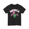 USA UFO Planet T-Shirt | Alien Graphic Tee | America UFO Alien Shirt