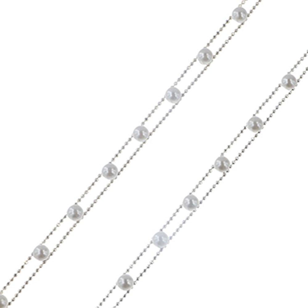 Metal Chain Summer Wedding Women Bra Belt Pearl Shoulder Strap Bra Accessories Brassiere Straps