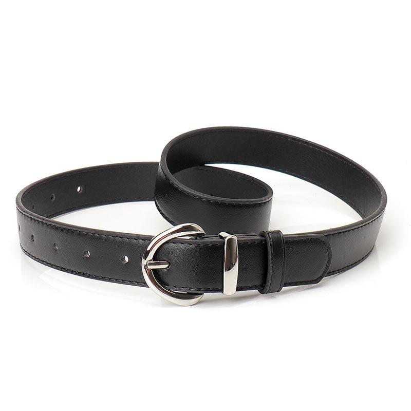 Belt Women'S Minimalist High-End Sense Imitation Leather Style Jeans Women'S Belt