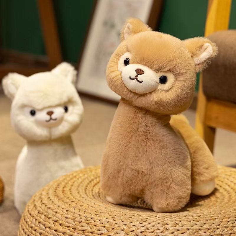 23/30cm Alpaca Doll Simulation Plush Toy Handmade Doll Cartoon Anime Cute Pillow Cushion Home Decoration Children's Birthday Gif
