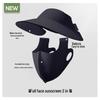 Women's Seamless Sun Protection Hat: Large Brim, Hollow Top for Cycling In Spring and Summer