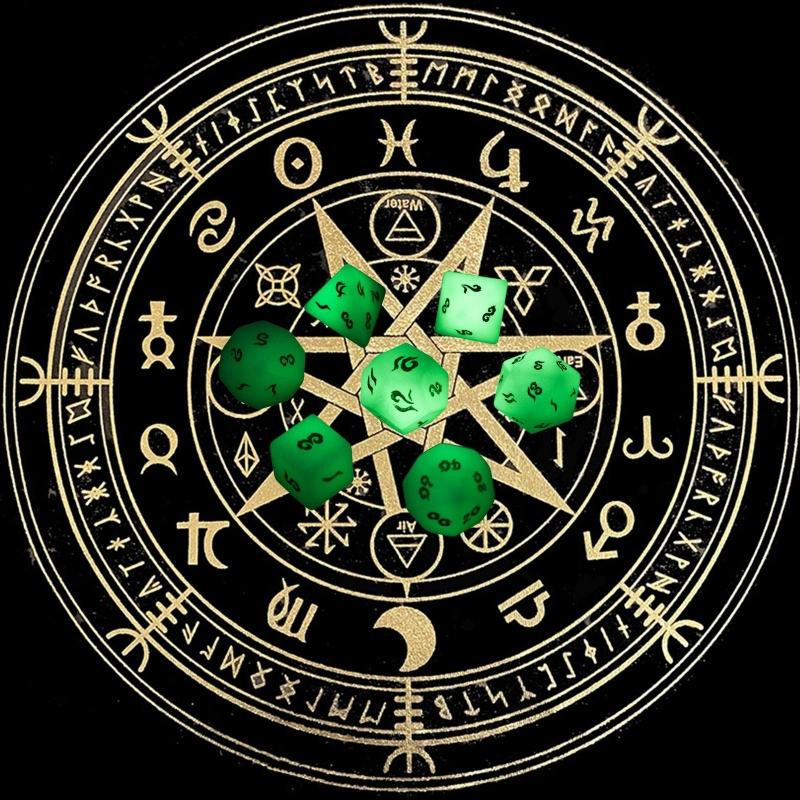 Natural Luminous Stone Dice Multi-faceted Dice Different Sizes Digital Number Dice DIY Board Game Kids Educational Toys