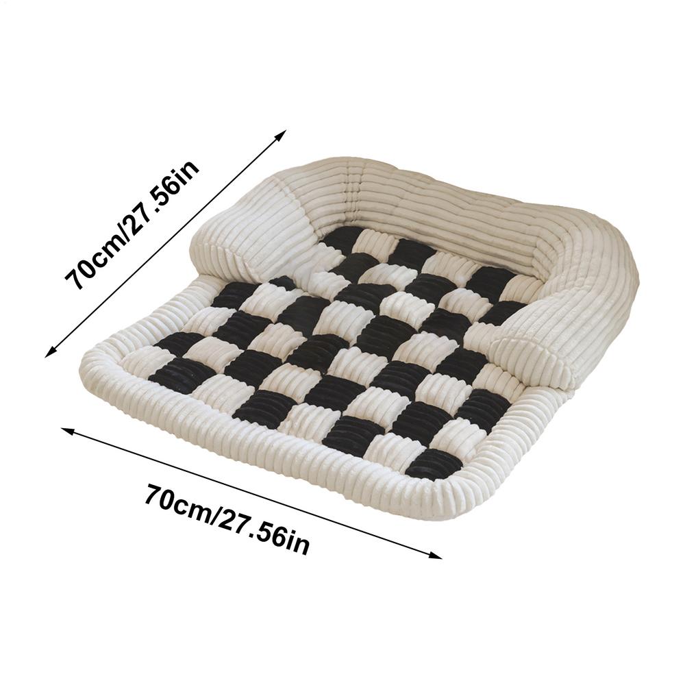 Couch Cover For Dogs Washable 27.56 Inch Square Thick Non-Slip Pad Washable Cat Couch Bed For Furniture Protection Home