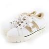 Tolle Low-Cut-Sneaker Dare H-Logo-Design Mouton-Leder Weiß beige 38 Gebraucht