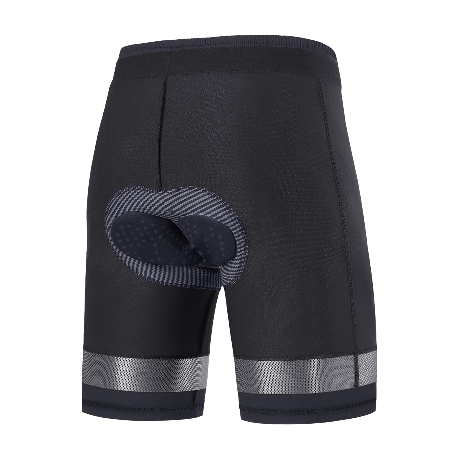 

Bike Riding Shorts Padded Men Breathable Skin Friendly Men s Cycling Shorts Removable Inner Lining Quick drying 3D L чёрный