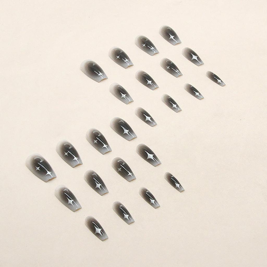 Fake Nails Long Press On Nails Square Full Cover On Nails Nails Gradual Change Designs Extra Long With 2ml Glue
