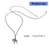 Beautiful Silver Horse Pendant Necklace Fashionable Jewelry Measuring 81cm+ Length Design For Women And Teens