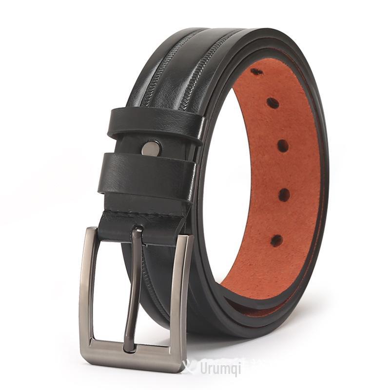 Men's Trendy All-Match PU Belt with Alloy Pin Buckle for Jeans