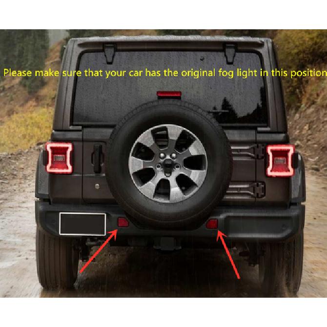 Rear Bumper decoration lamp led brake light For 2018- Jeep Wrangler JL