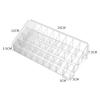 Trapezoid Clear Makeup Display 40 Lattices Lipstick Stand Case Cosmetic Organizer Holder Box