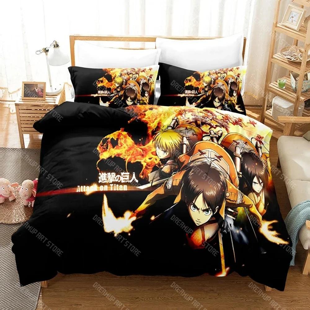 Fashion 3D Attack the Giant Bedding Sets Duvet Cover Set With Pillowcase Twin Full Queen King Bedclothes Bed Linen Home Textile