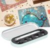 USB Charging Drill Pen 6X Replacement Heads Matcha Green USB Chargable Pen Storage Box Diamond Painting Tool