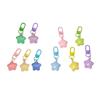 5pcs Noctilucent Chubby Star Keychain Pentagram Backpack Pendant  Home Decoration
