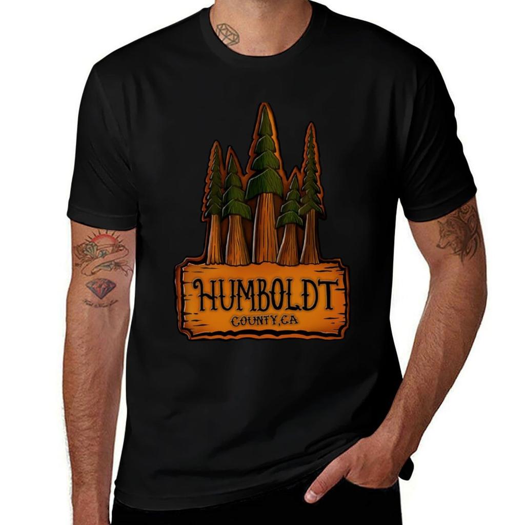 Humboldt County Redwood Sign T-Shirt anime t shirts oversize anime tshirt t shirts with prints T-Shirt