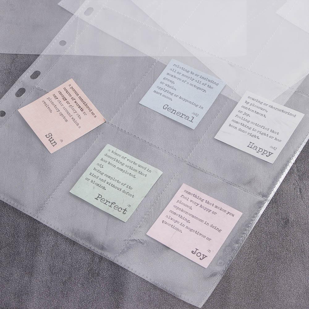 Fotoalbum 90 Fickor Albumblad Kortförvaringsplånböcker Kortfodral Spelkort Mynthållare