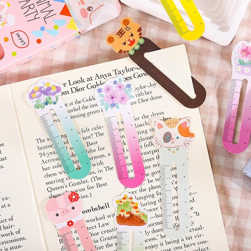 Niedliches Tier Kreativer Lineal Lesezeichen Für Kinder Schüler Lesezeichen Schreibwaren Geschenk