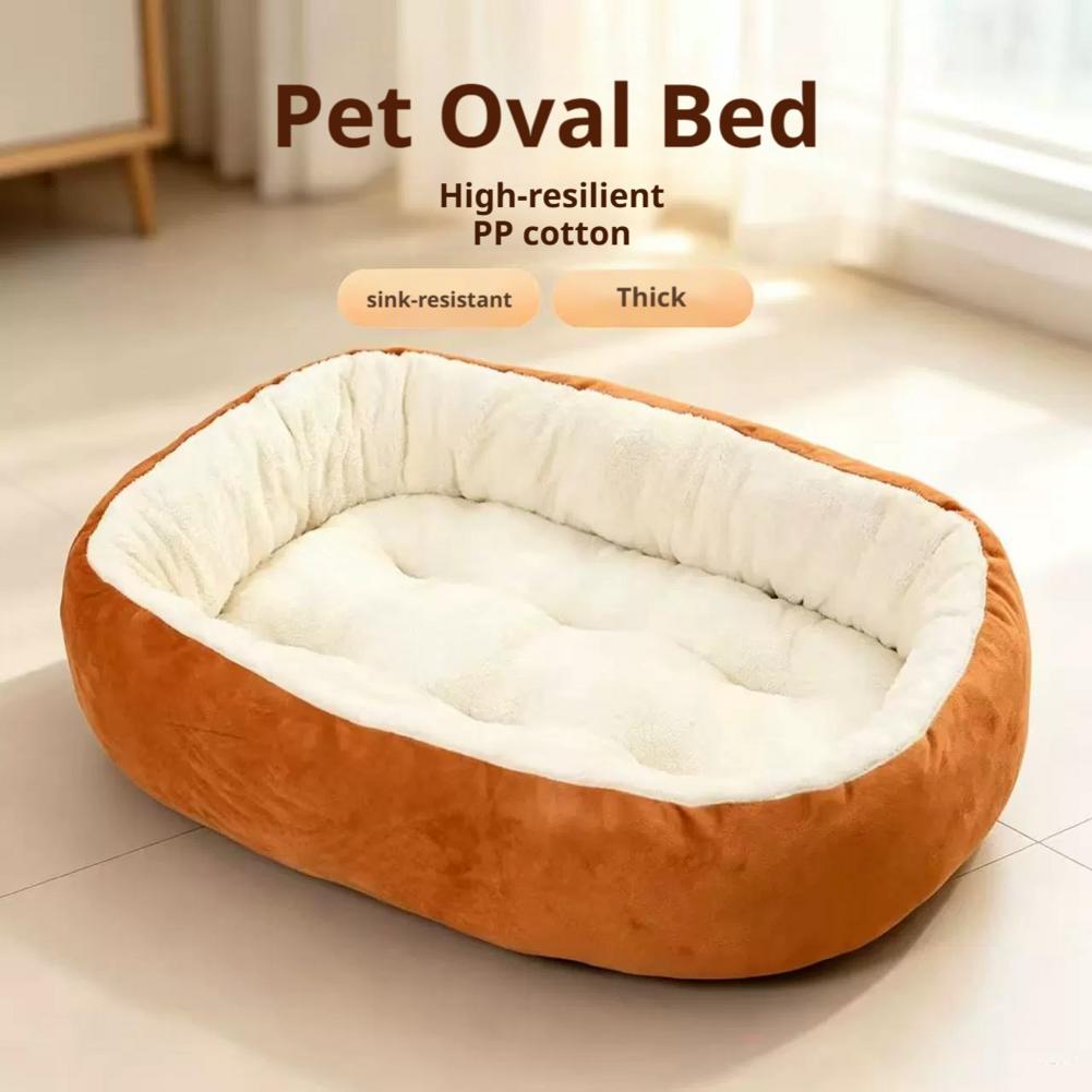 Thick Plush Pet Bed Warm Dog Cat Nest Mat Thickened Cozy Pet Sleeping Cushion for Small Medium Large Dogs Cats