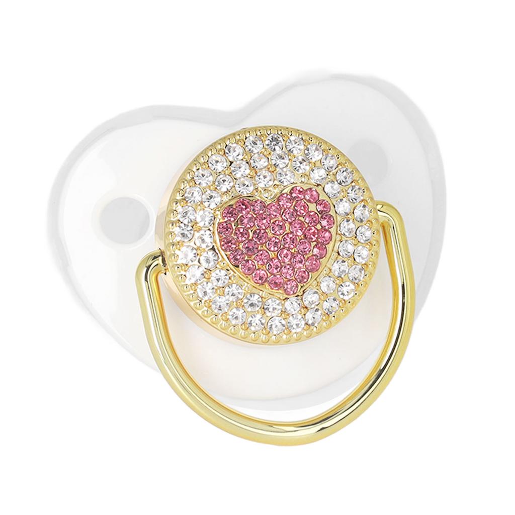 Dudlíky pro novorozence Silikonové skvělé nošení Sada dudlíků ve tvaru srdce pro kojence