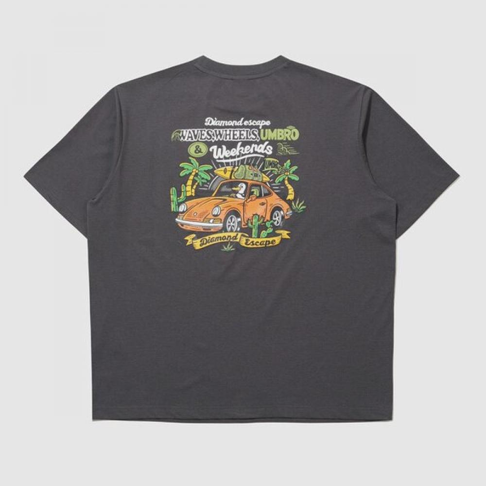 Umbro Diamond Escape Car Fresh ShorT Sleeve T shirT Ur223crs59