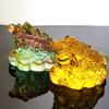 Feng Shui Kröte Geld Glück Glück Reichtum Chinesische Goldene Frosch Kröte Münze Haus Büro Dekoration Tischdekoration Glücksbringer Geschenke