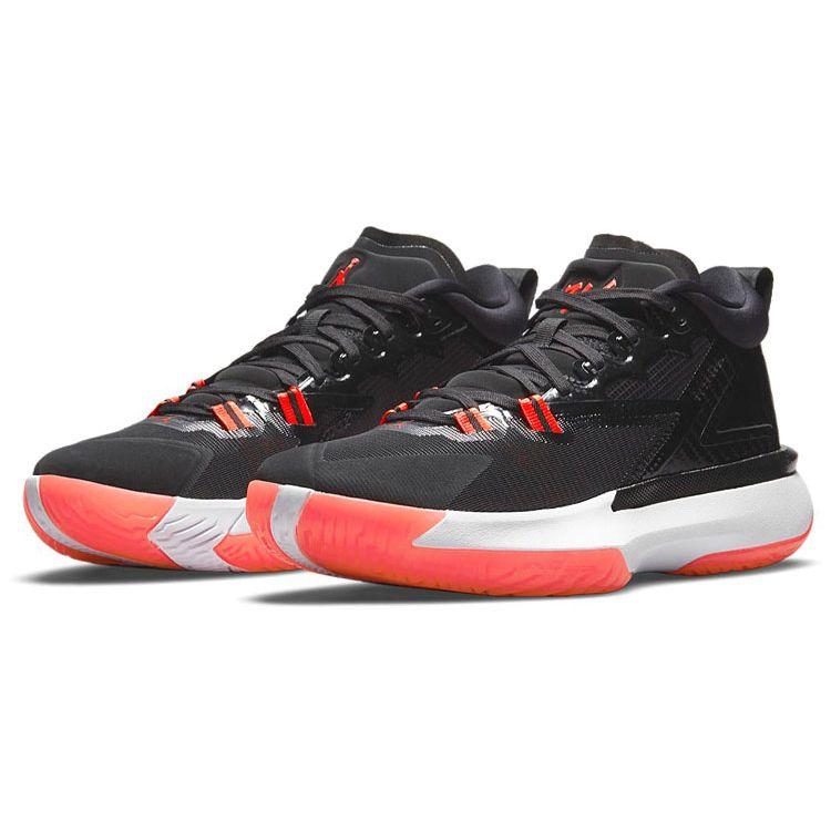 Air Jordan Zion 1 PF Bloodline Men Sneakers Black White Bright-Crimson DA3129-006