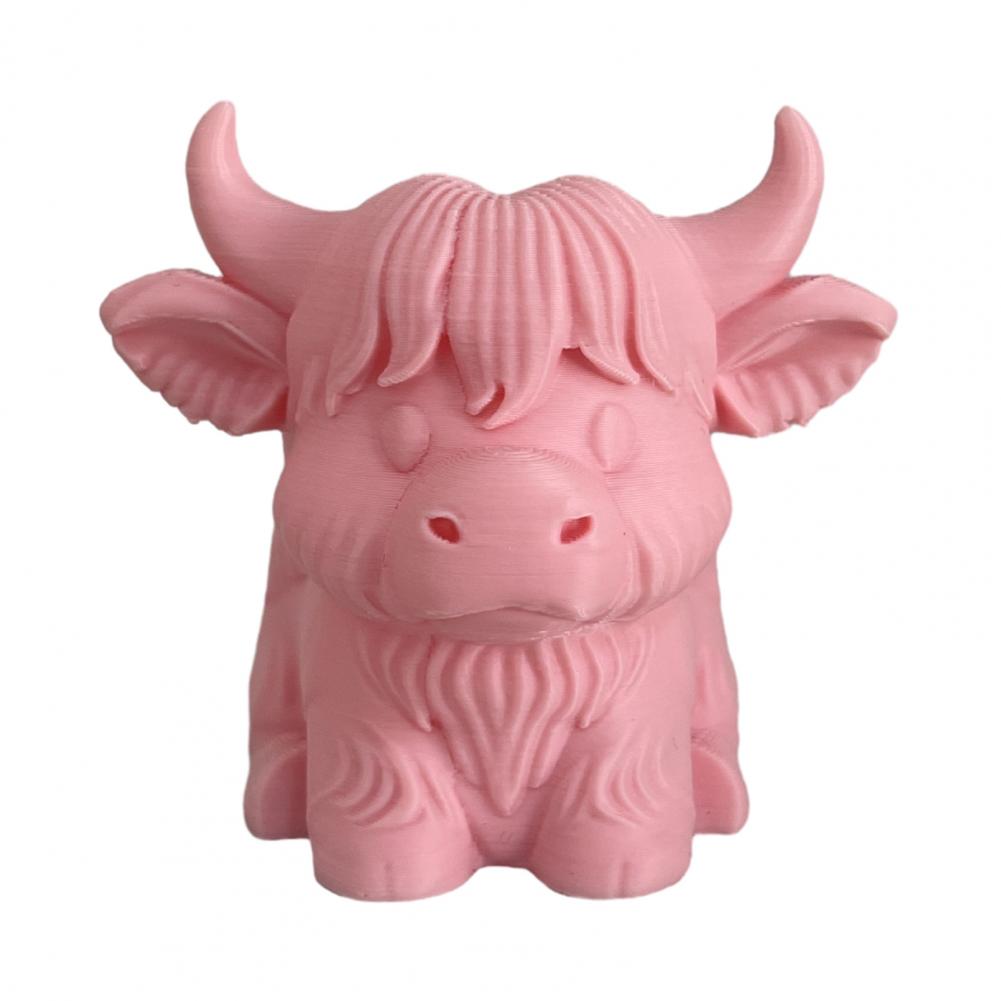 Studentrumsorganisatör Highland Ko Pennställ Skrivbordsorganisatör Söt Gårdsmiljö Sminkborstkopp Toalettbordstillbehör Gåva till Koälskare