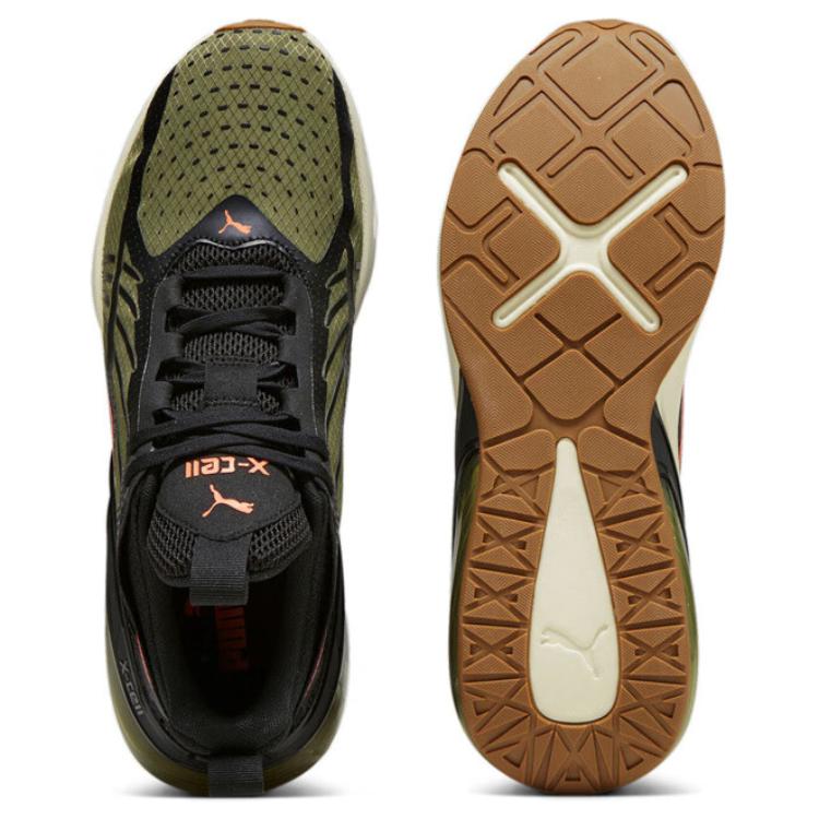 New PUMA X Cell Breathable Low Top Casual Running Shoes Unisex Green Black Red 378301-09
