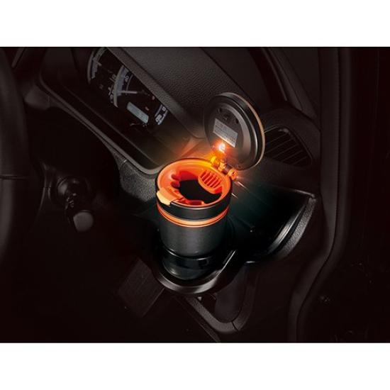 Carmate Active Life Car Drink Holder DZ286 Ashtray, Type/Orange,