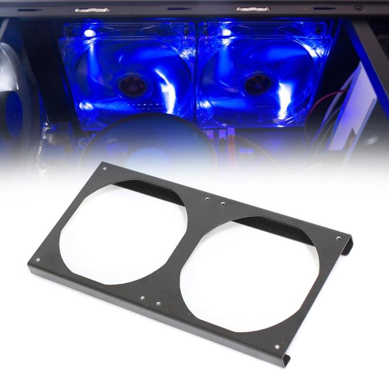 Galvanized Steel PC Fan Mount Raises 12cm Fan 15mm Optimized Cooling For Intensive Computing and Working