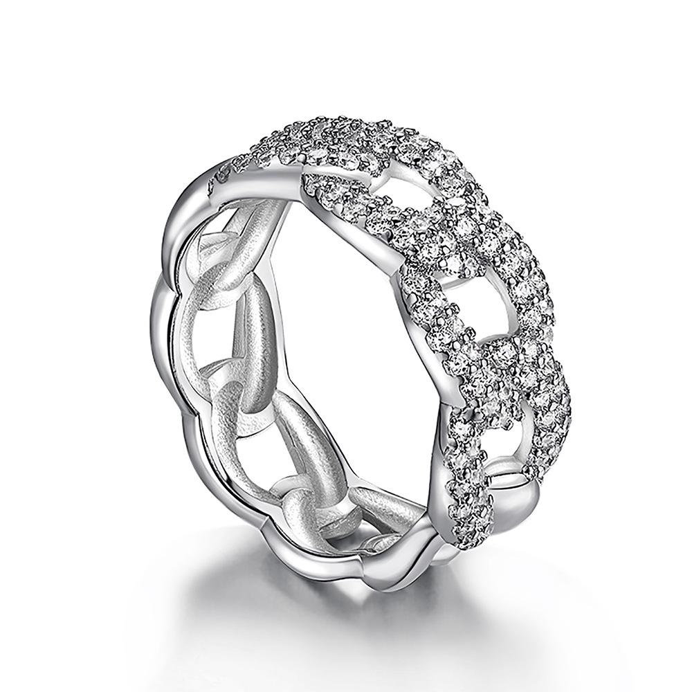 

Танцизное женское классическое кольцо из стерлингового серебра 925 пробы с цирконом, женские ювелирные изделия, свадебное обещание, подарок для вечеринки 9 серебряный