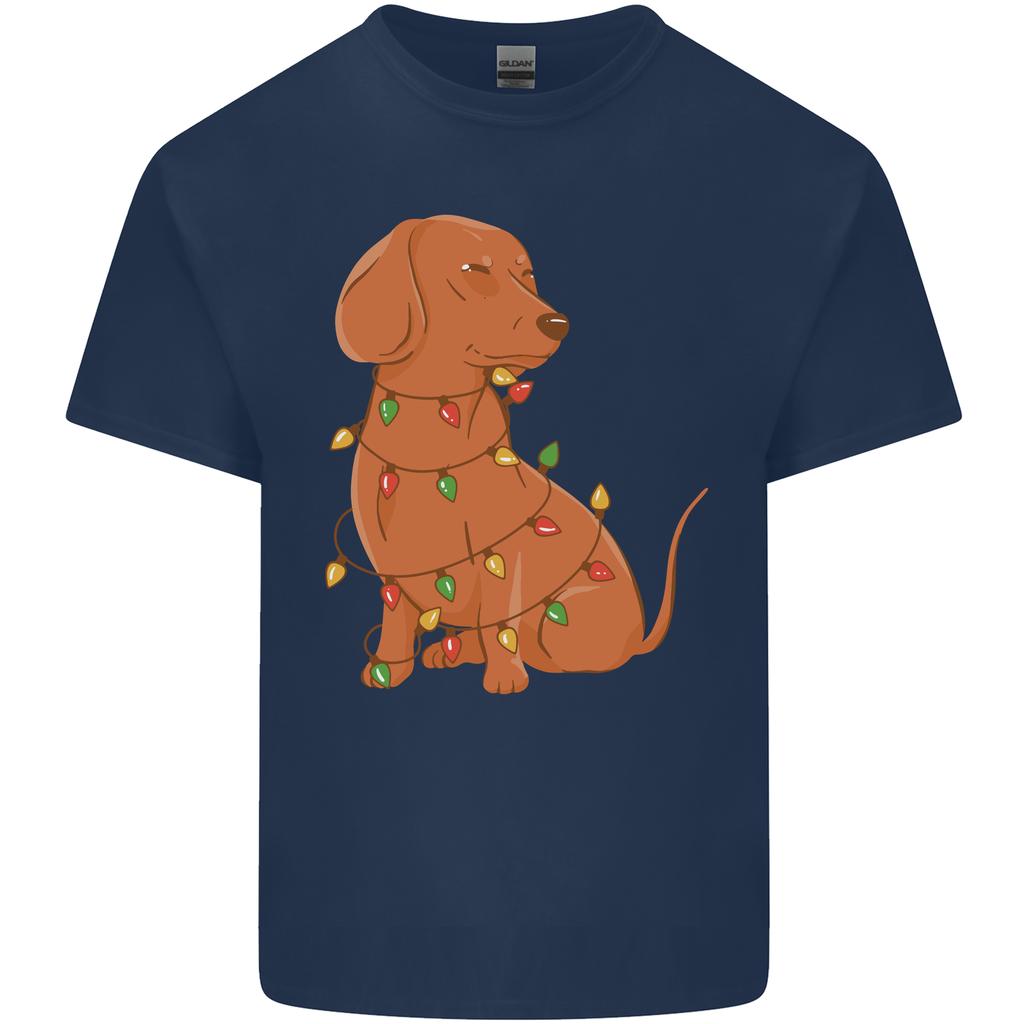 A Funny Christmas Tree Dachshund Unisexs Light Cotton TShirt
