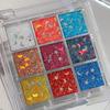 KAPEL 16-Farben Meerjungfrauen-Pailletten Lidschattenpalette - Perlmuttfarbener Glitzer-Lidschatten